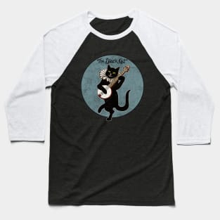 Vintage Cat Playing Banjo Baseball T-Shirt